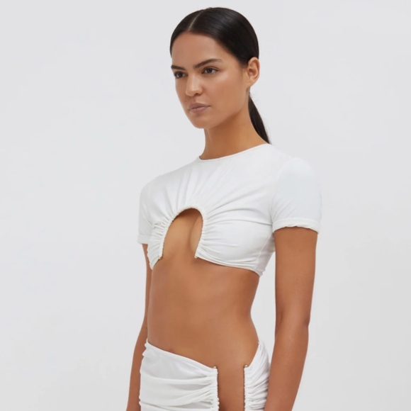 NWT Christopher Esber U-prong Crop Top - Picture 2 of 5